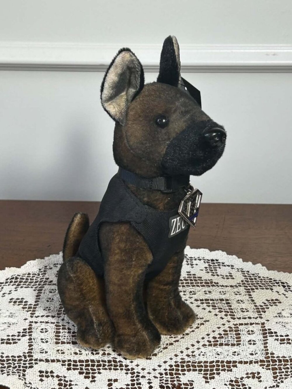 Hero Industries Custom Police K9 Zeus Plush Toy - Gardner Police Department